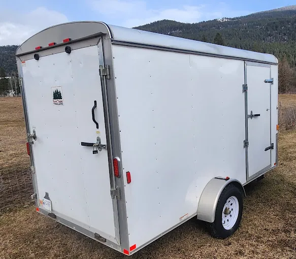 The enclosed trailer